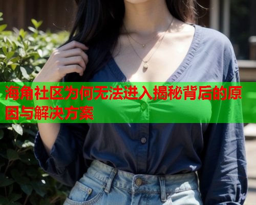 海角社区为何无法进入揭秘背后的原因与解决方案